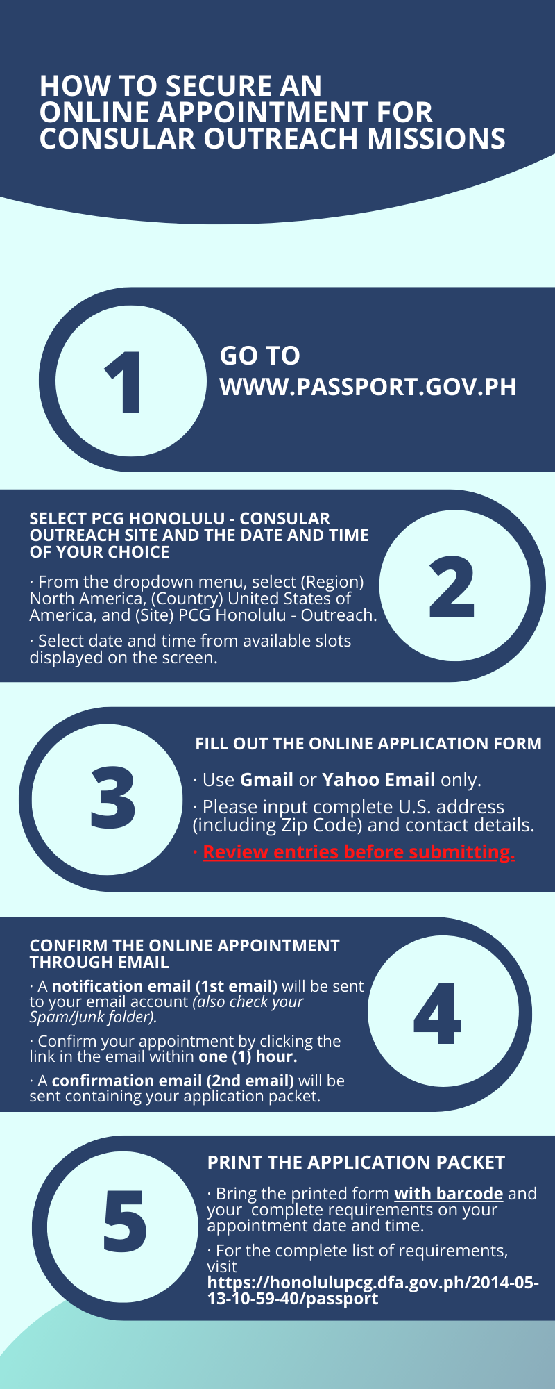 HOW TO SECURE AN ONLINE APPOINTMENT FOR CONSULAR OUTREACH MISSIONS